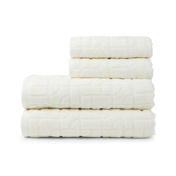 VINGA Verso OCS organic cotton towel, 4 pcs set - Vinga white 