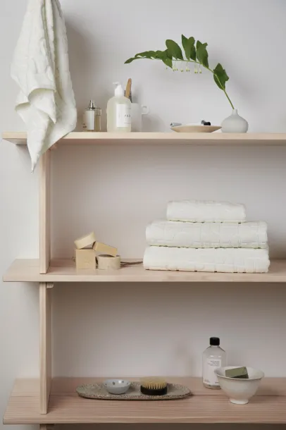 VINGA Verso OCS organic cotton towel, 4 pcs set - Vinga white 
