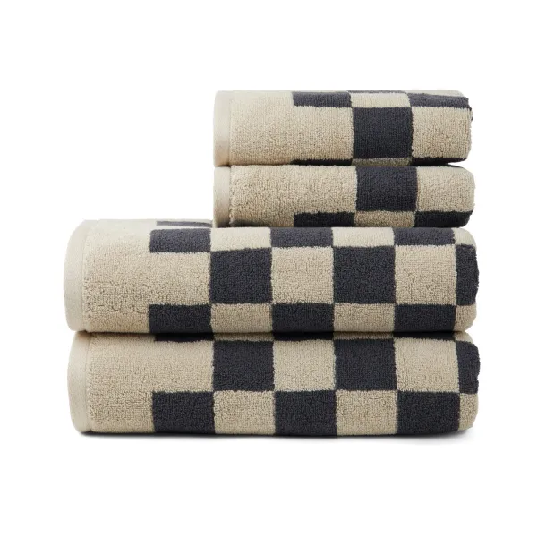 VINGA Elba ručnik od OCS organskog pamuka, set od 4 kom - 500 g/m² - Vinga grey, beige 13-0401 TCX