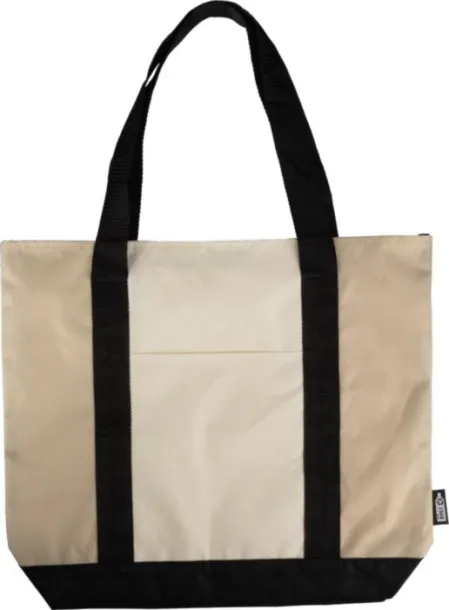 Carl rPET (600D) tote bag beige