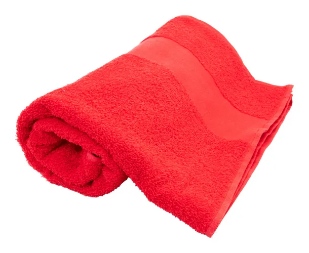 Terry L cotton terry towel - 70×140 cm Red