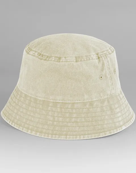  Vintage Bucket Hat - Beechfield Vintage Stone