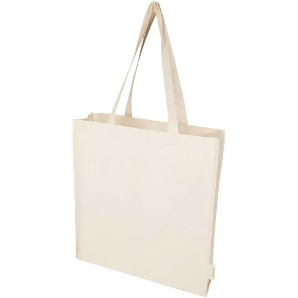 Orissa 180 g/m² organic full gusset tote bag 14L Natural