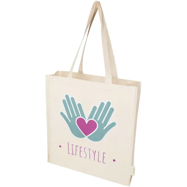 Orissa 180 g/m² organic full gusset tote bag 14L Natural