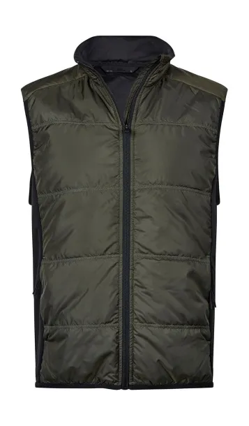  Hybrid-Stretch Bodywarmer - Tee Jays Deep Green Black