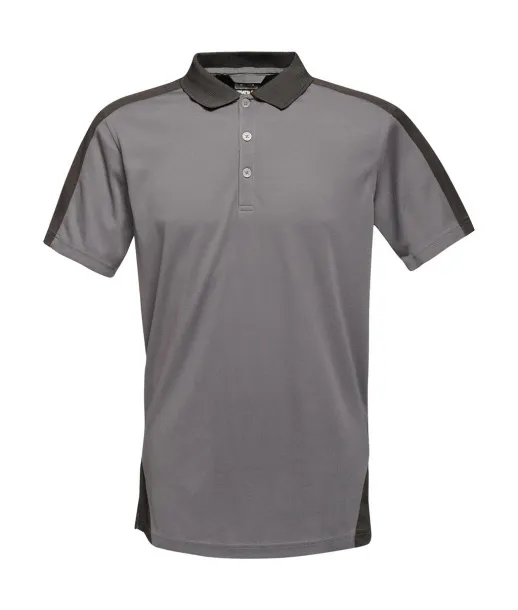  Dvobojna coolwave polo majica - Regatta Professional Seal Grey Crna