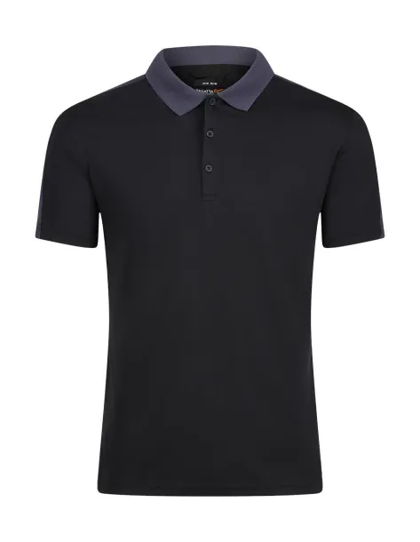  Dvobojna coolwave polo majica - Regatta Professional Crna Seal Grey