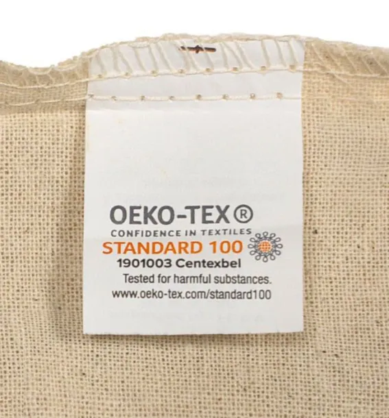 GEORGIA Oeko-Tex cotton (150 gsm) drawstring backpack khaki