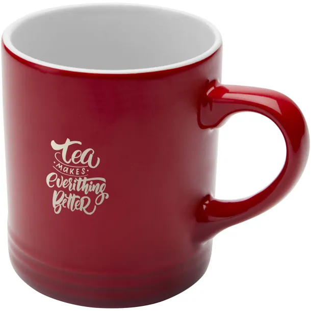 Laguna 330 ml ceramic mug Red