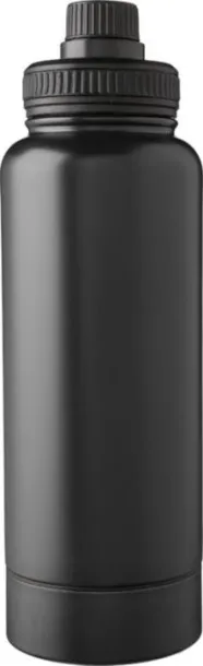 Nathaniel Stainless steel double-walled drinking bottle 1000 ml  black