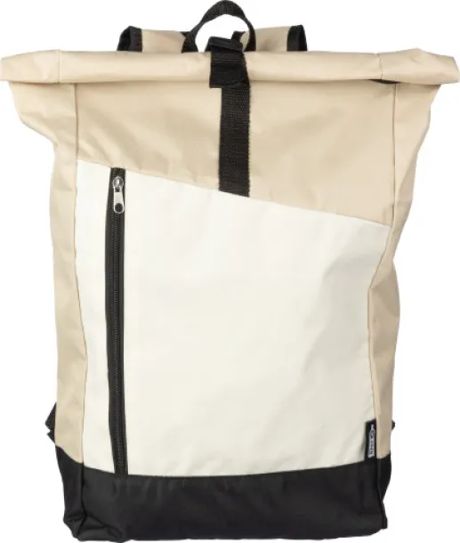 MARLENE rPET (600D) roll-top backpack Marlene beige