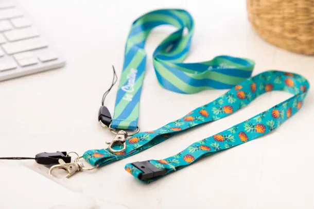 Subyard B Safe custom sublimation lanyard White