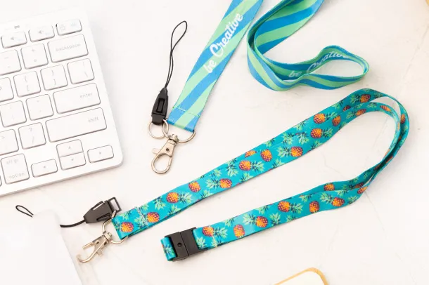 Subyard B Safe custom sublimation lanyard White