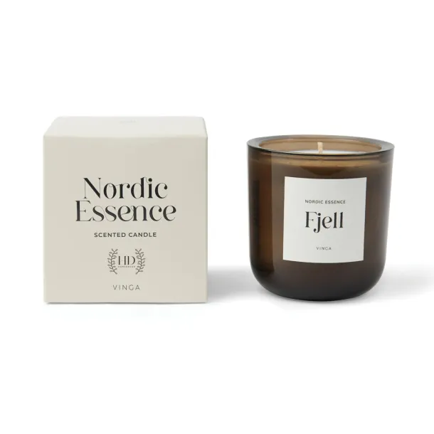 Nordic essence velika mirisna svijeća - Vinga off white, dark brown brown