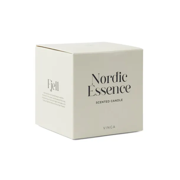 Nordic essence velika mirisna svijeća - Vinga off white, dark brown brown