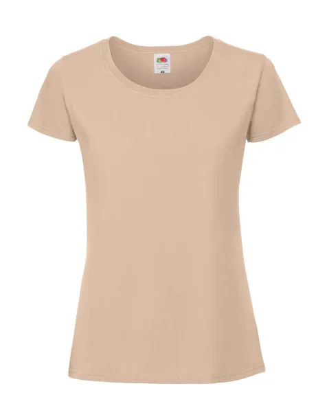  Ladies Ringspun Premium T - Fruit of the Loom Desert Sand