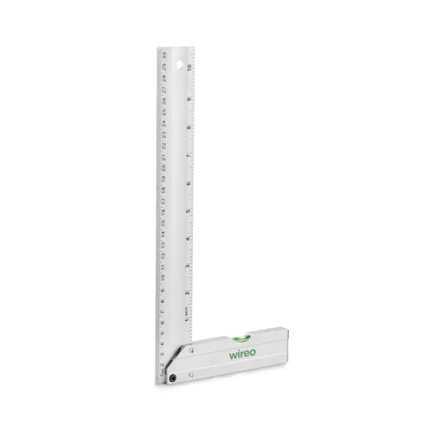 MEJURE Aluminium level ruler 30 cm Silver