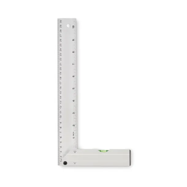 MEJURE Aluminijski metar s libelom, 30 cm Srebrna