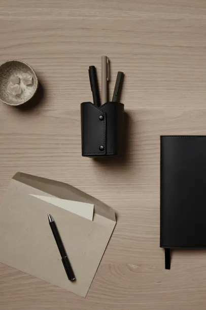 VINGA Timo PU RCS RPET notebook - Vinga Black 