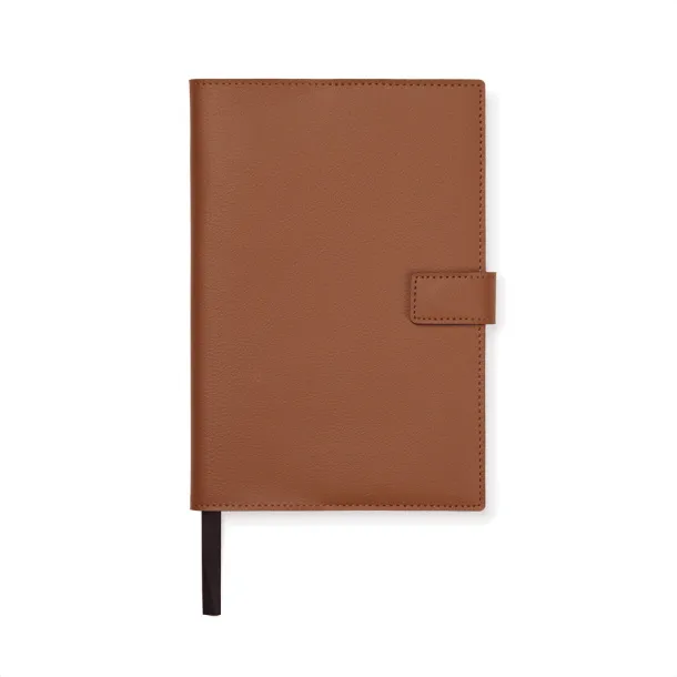 VINGA Timo PU RCS RPET notes, cca A5 - Vinga brown