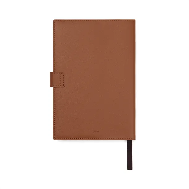 VINGA Timo PU RCS RPET notes, cca A5 - Vinga brown