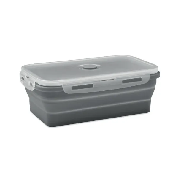 KOLAPSO Collapsible silicone lunch box stone grey