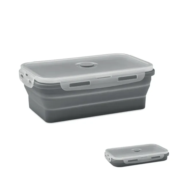 KOLAPSO Collapsible silicone lunch box stone grey