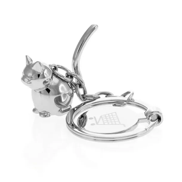  Keyring "animal" with shopping cart coin neutral