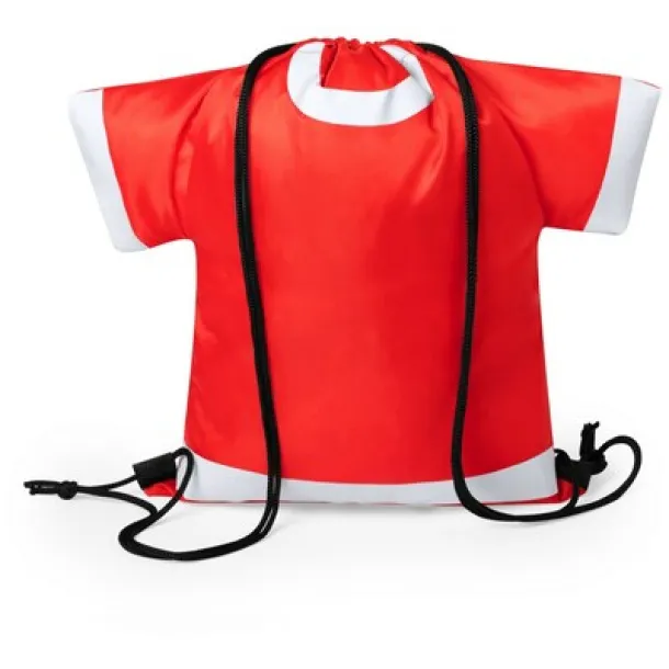  Drawstring bag "football fan T-shirt" red