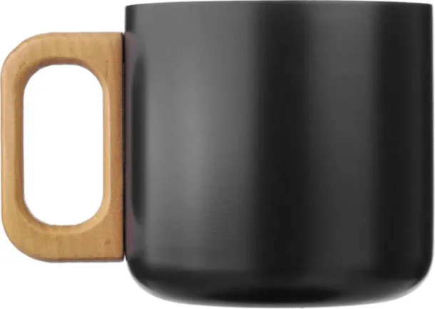 Dwight Recycled stainless steel double-walled mug 400 ml  black