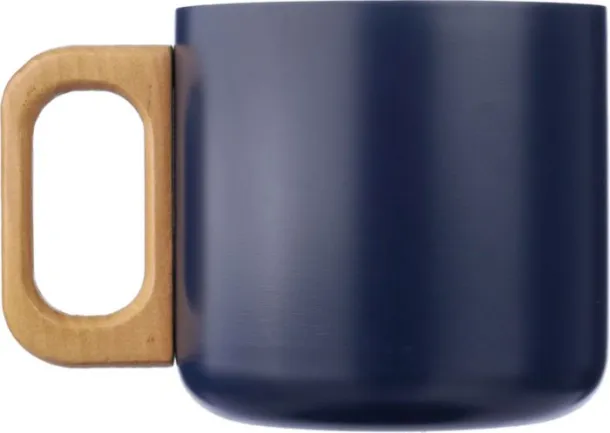 Dwight Recycled stainless steel double-walled mug 400 ml  blue