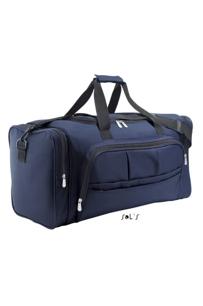 SOL'S WEEK-END 600D POLYESTER MULTI-POCKET TRAVEL BAG - SOL'S French Navy