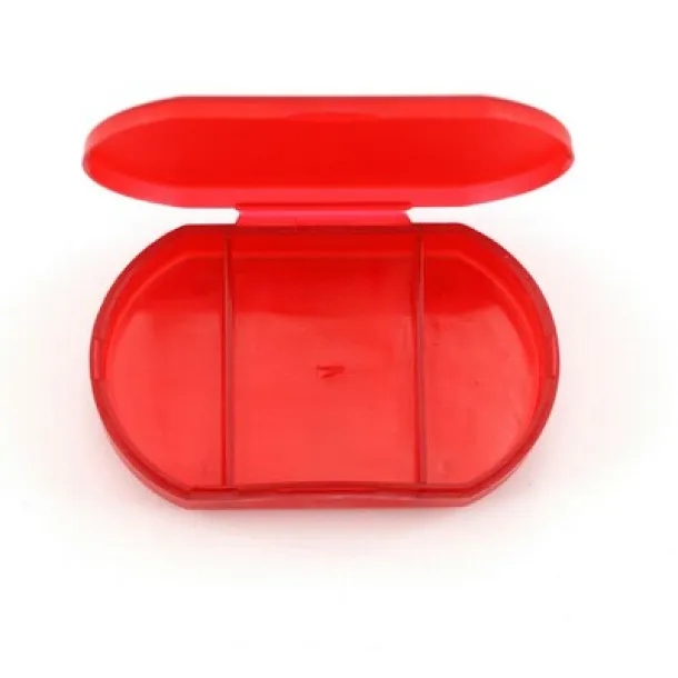  Pill box with 3 compartments red