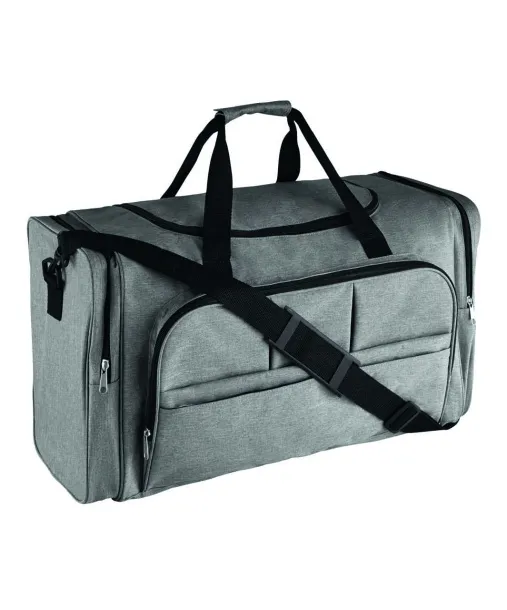 SOL'S WEEK-END 600D POLYESTER MULTI-POCKET TRAVEL BAG - SOL'S Grey Melange