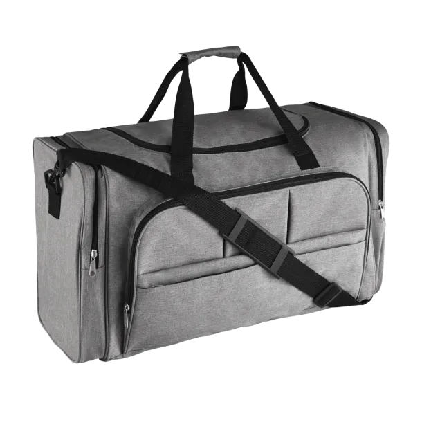 SOL'S WEEK-END 600D POLYESTER MULTI-POCKET TRAVEL BAG - SOL'S Grey Melange