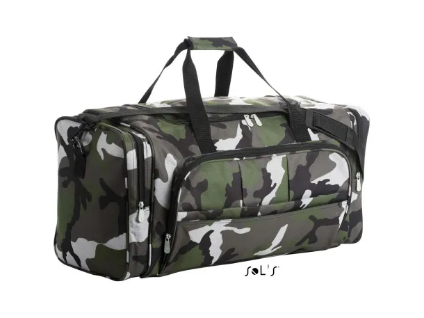 SOL'S WEEK-END 600D POLYESTER MULTI-POCKET TRAVEL BAG - SOL'S Camo #162934
