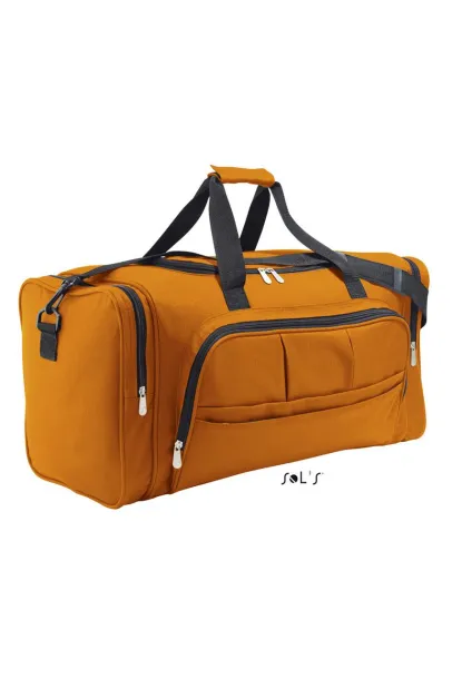 SOL'S WEEK-END 600D POLYESTER MULTI-POCKET TRAVEL BAG - SOL'S Orange