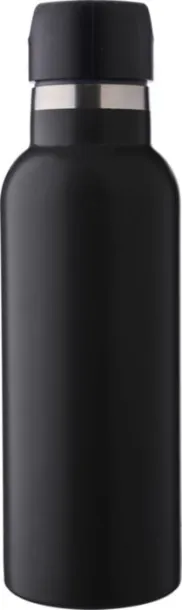 ELAINE Stainless steel double-walled drinking bottle 500 ml black