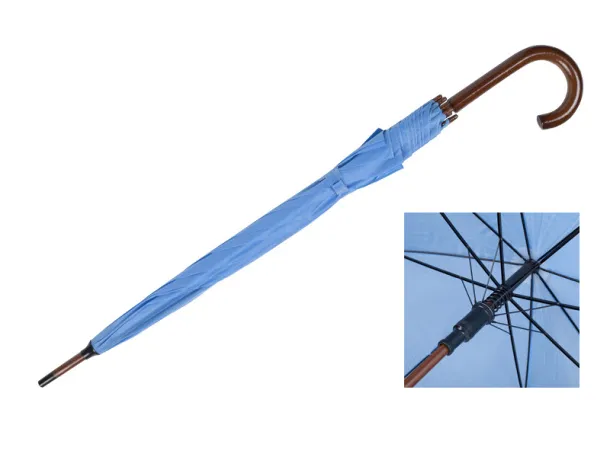 CLASSIC umbrella with automatic open - CASTELLI Light blue