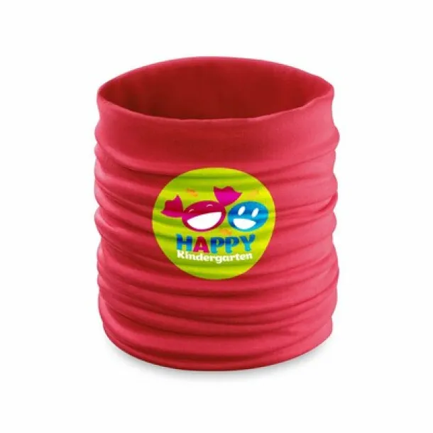  Face and neck cover, children size Crvena