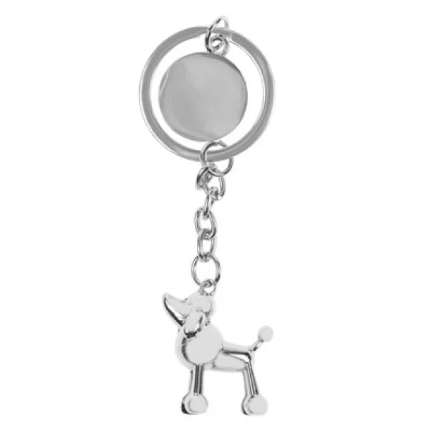  Keyring "animal" with shopping cart coin Srebrna