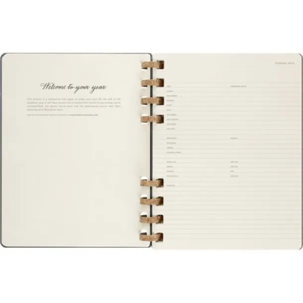  MOLESKINE Solar spiral planner Crna