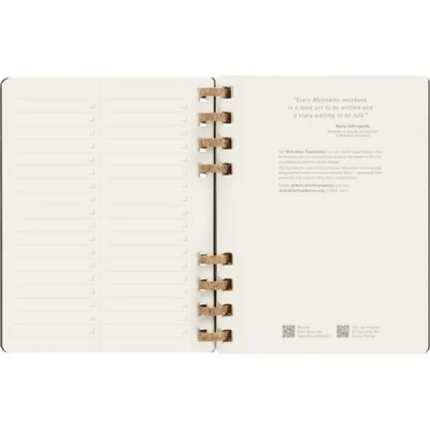  MOLESKINE godišnji spiralni planer Crna