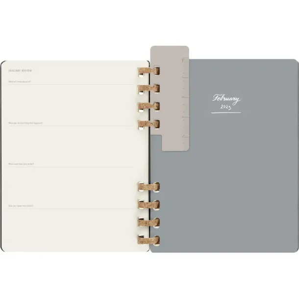  MOLESKINE Solar spiral planner Crna