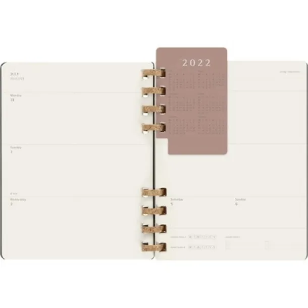  MOLESKINE Solar spiral planner Crna