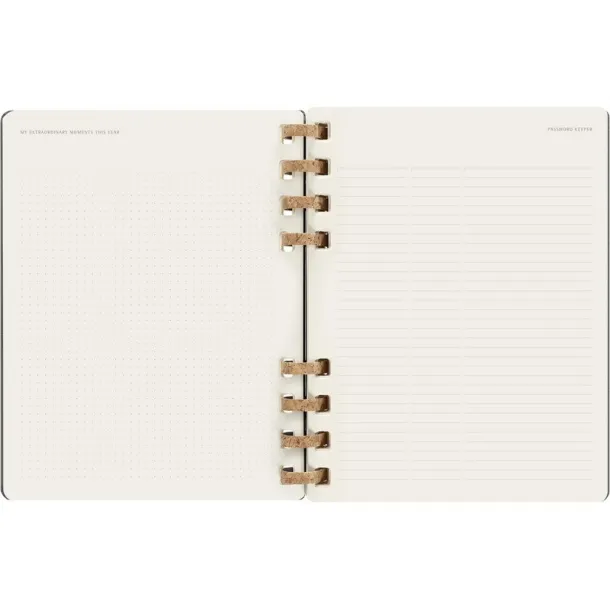  MOLESKINE godišnji spiralni planer Crna
