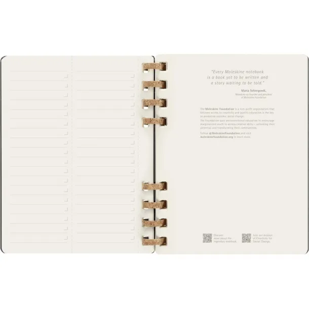  MOLESKINE godišnji spiralni planer Crna