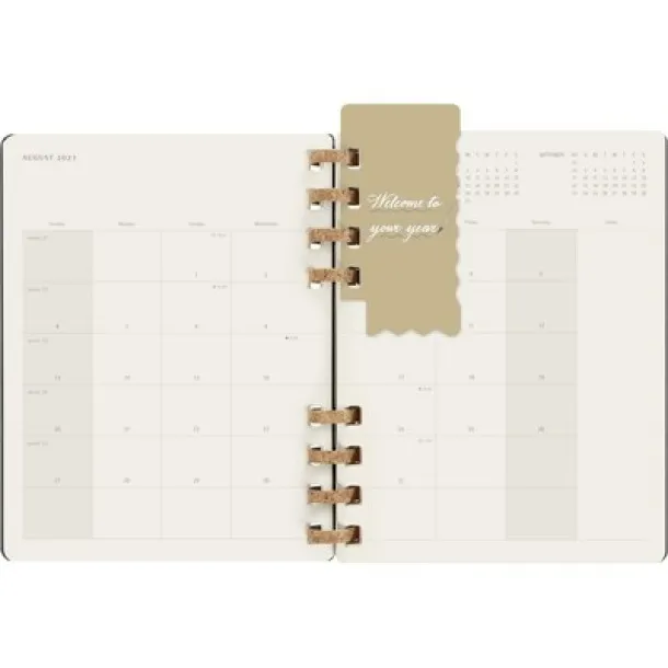 MOLESKINE Solar spiral planner Crna
