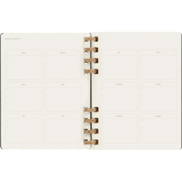  MOLESKINE Solar spiral planner Crna