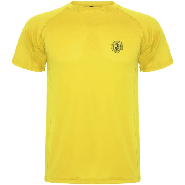 Montecarlo short sleeve kids sports t-shirt - Roly Yellow